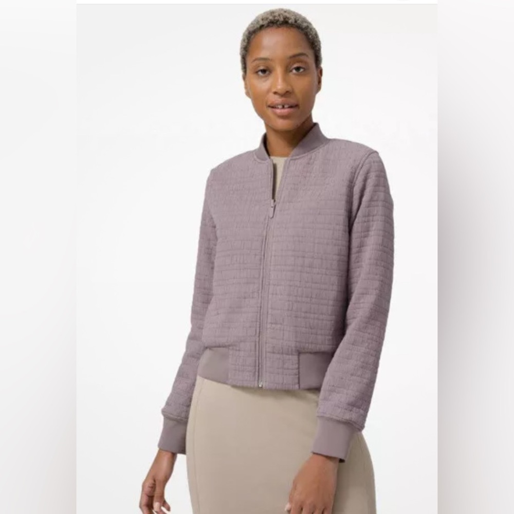 NWOT $148 Lululemon Serene Travels Bomber Reversible Jacket Lunar Rock 6